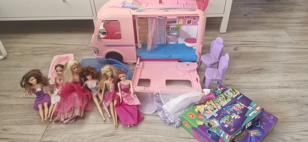 Camper barbie - Duży zestaw dla dziewczynki gratis.