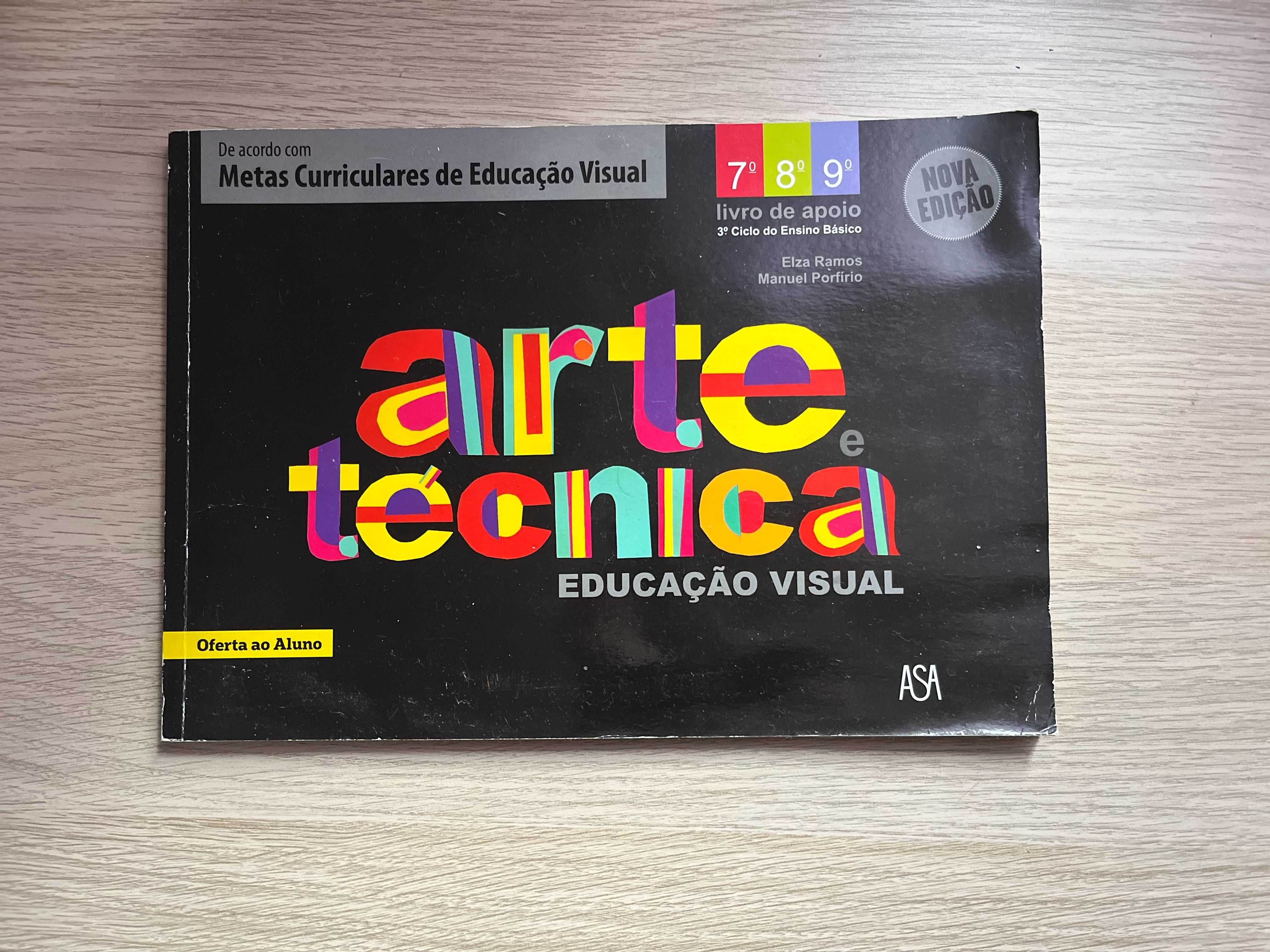 Manual das artes 7,8 e 9 anos Educação visual