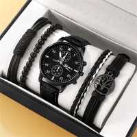 Zestaw luksusowy zegarek + 4 bransolety