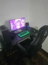 Vendo computador mesa e cadeira gamers com mouse phone tudo completo.