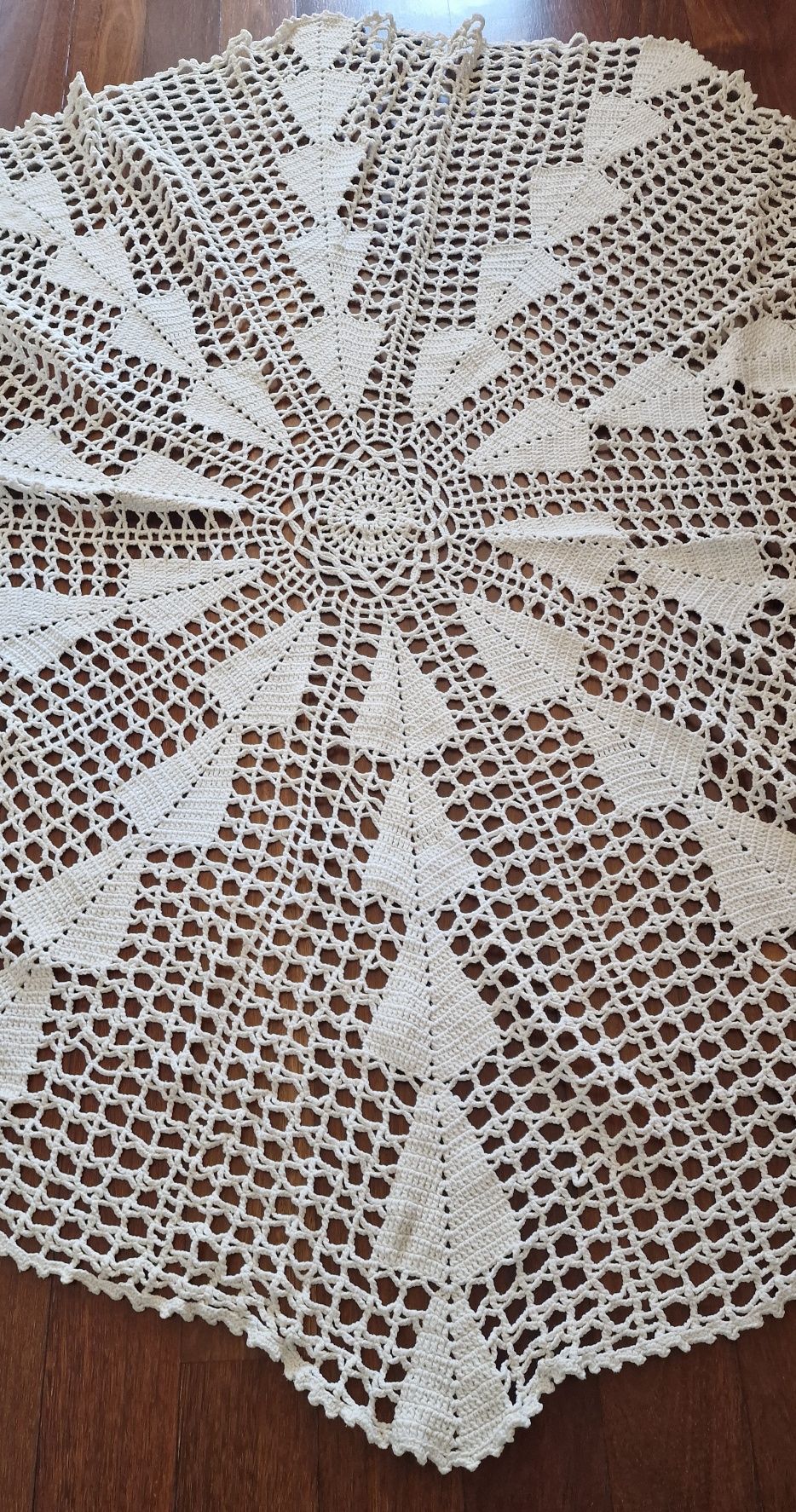 Toalha renda  antiga