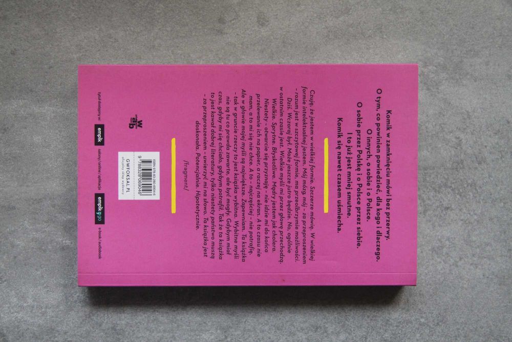 Ostatni rok lekkiego życia - Michał Kempa, książka (NOWA)