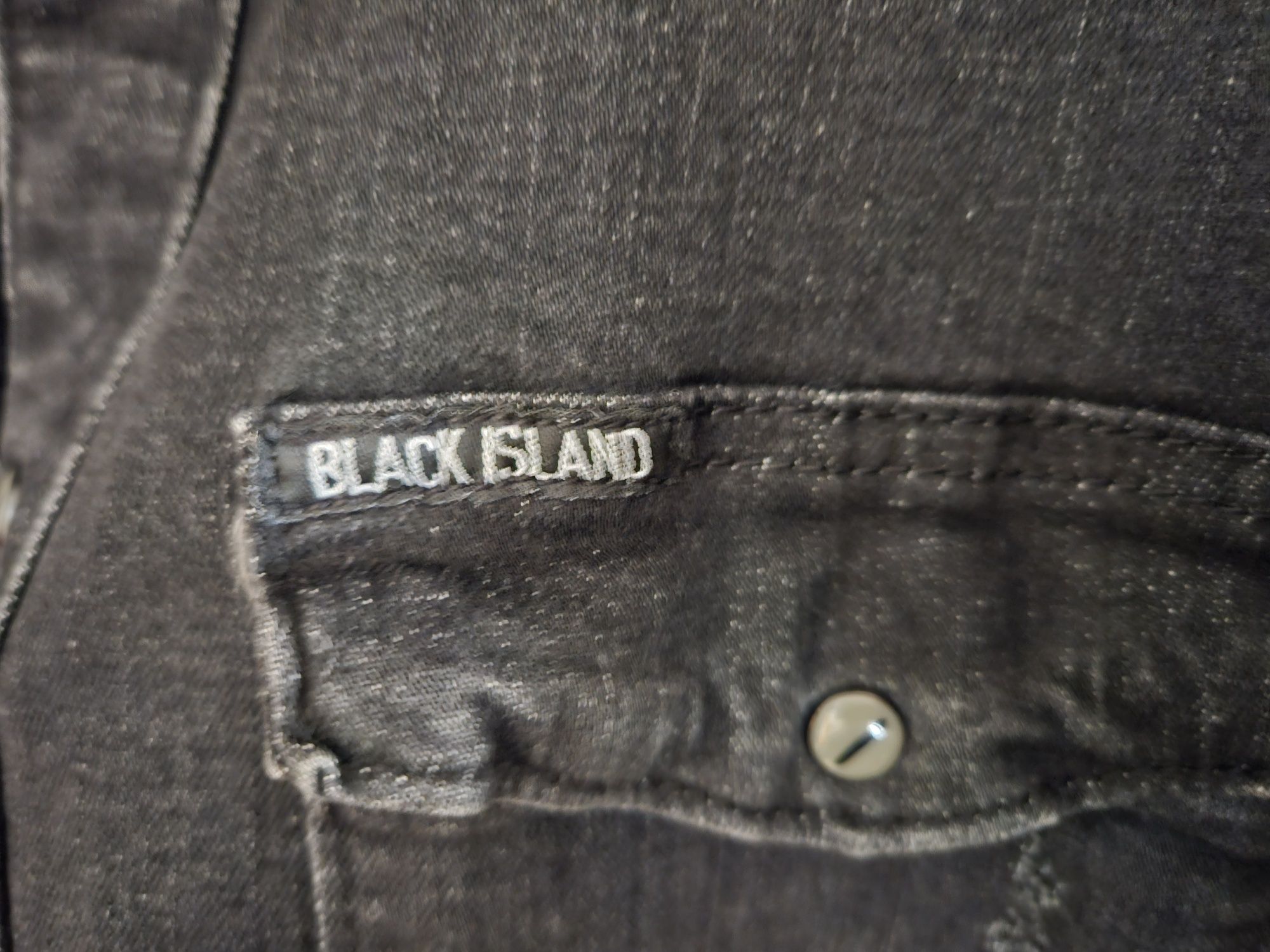 Kurtka jeansowa Black Island God Bigger koszula katana męska L