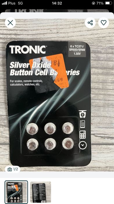 Baterie guzikowe nowe