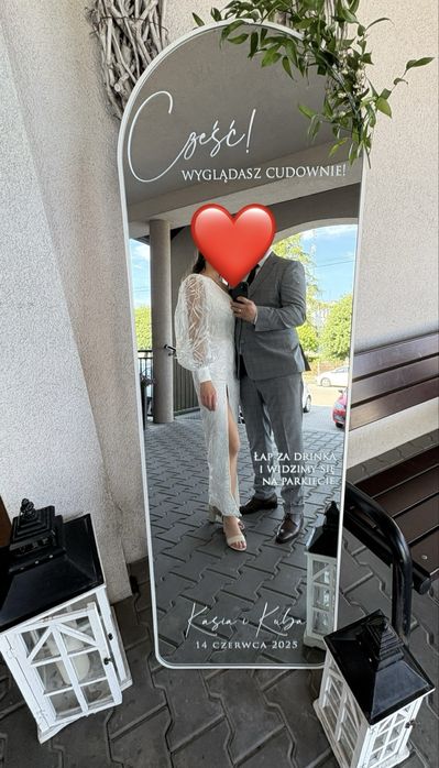 Roseane - biała asymetryczna sukienka maxi marki Lou