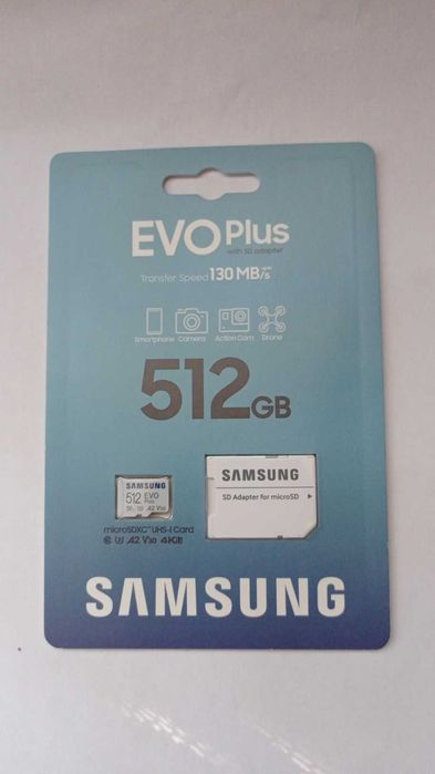 Карта памяти Samsung evo plus 128, 256, 512 gb