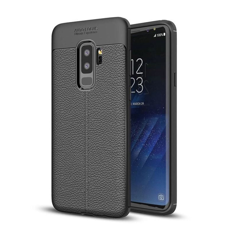 TPU Leather Case Etui Plecki - Samsung Galaxy S9