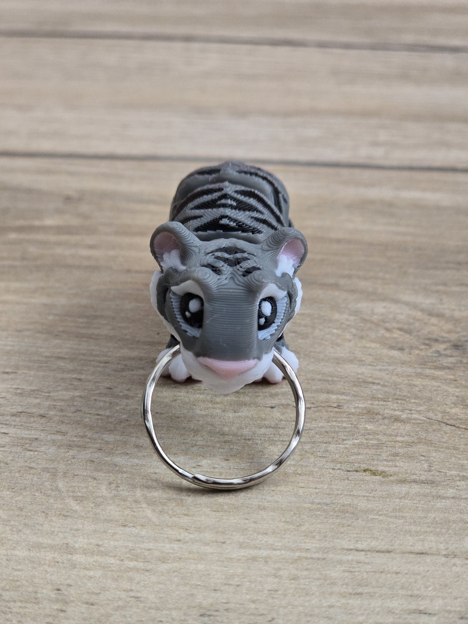 Breloczek Tygrys 3d - Brelok Druk3d fidget Keychain mixGadzet