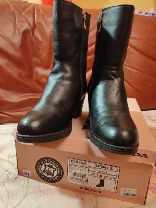 Чоботи 38 р., зимові черевики , Mida, черевики зима, чобітки