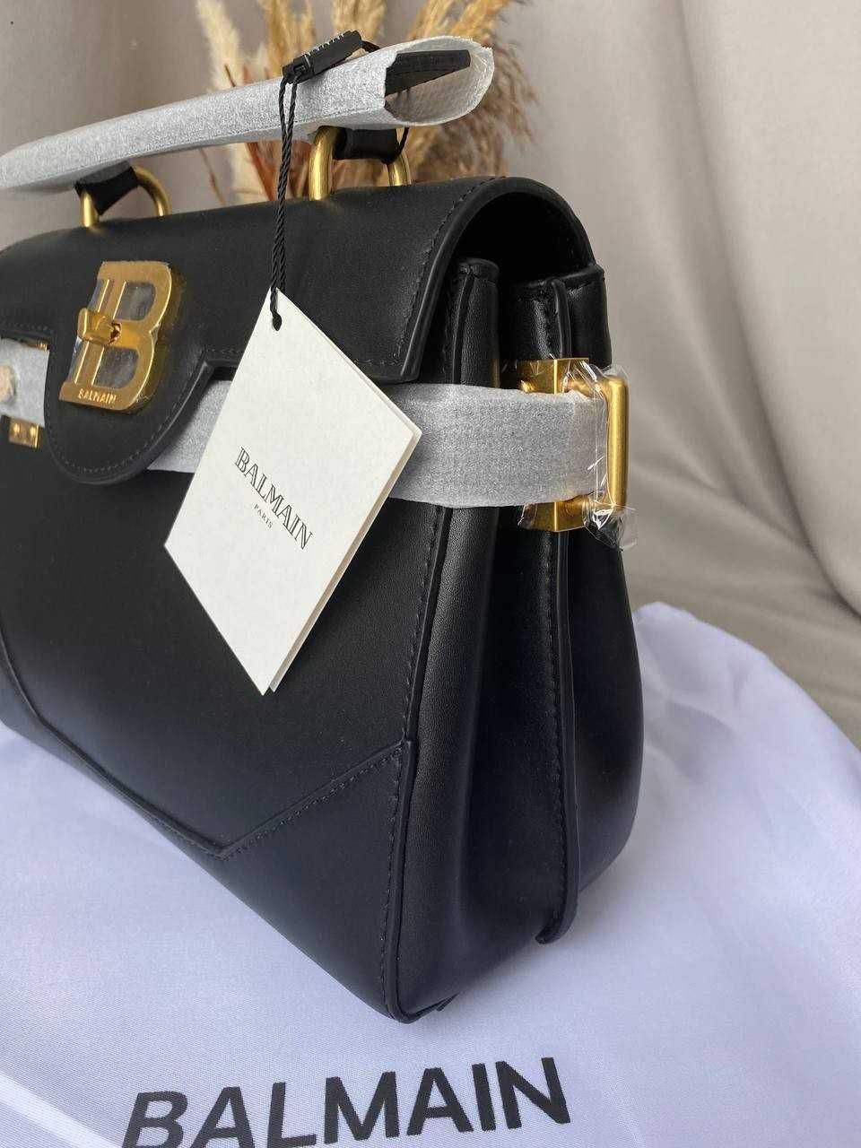 Женская сумка бельман balmain черная кожаная жіноча сумочка