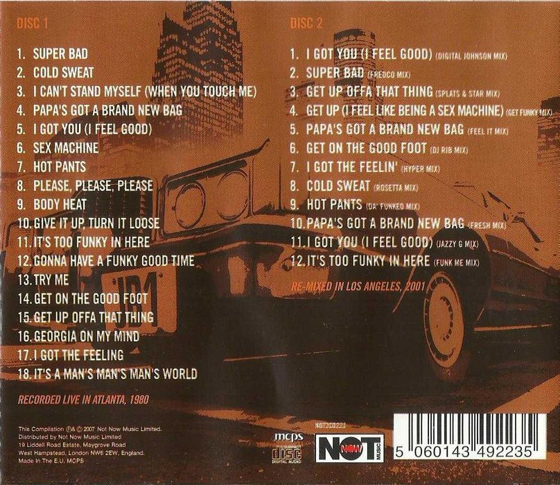 James Brown - Super Bad! Hits Greatest Hits: In Concert (2 CD)
