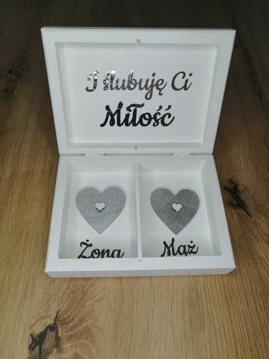 Pudełko na koperty i obrączki