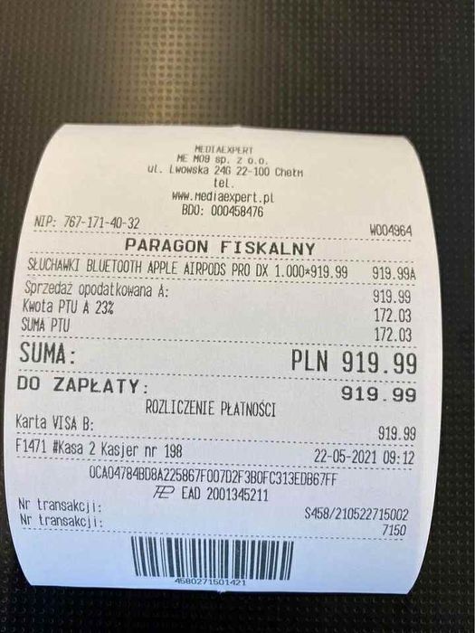 Airpod Pro 1 GEN !!OKAZJA!!