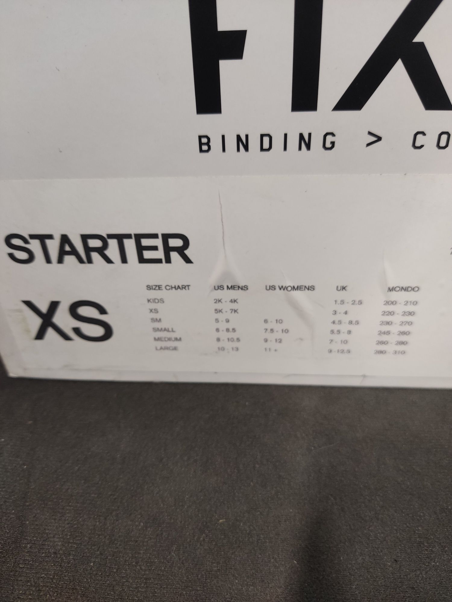 Wiązania snowboardowe Fix starter XS