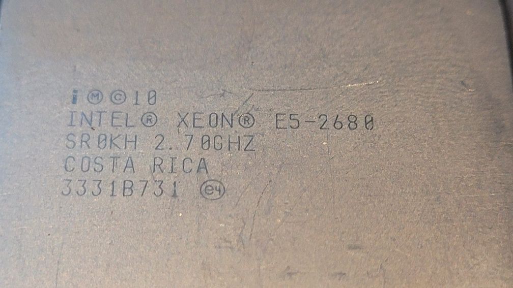 Procesor Intel Xeon E5-2680 SR0KH 2,7 MHz 8 rdzeni