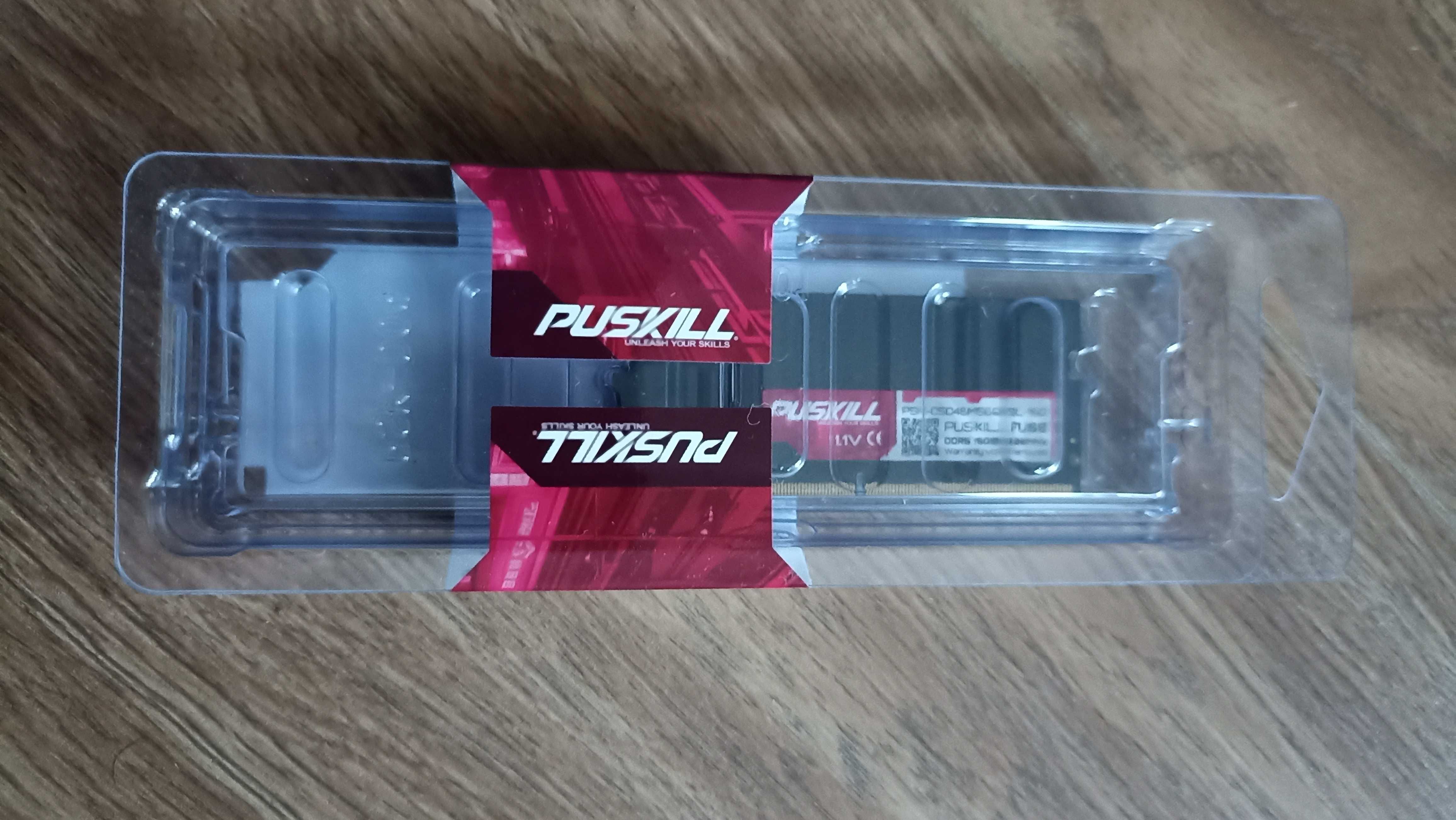 Оперативна пам'ять SO-DIMM PUSKILL DDR5 16GB (1.1V, 262-Pin, 5600MHz)