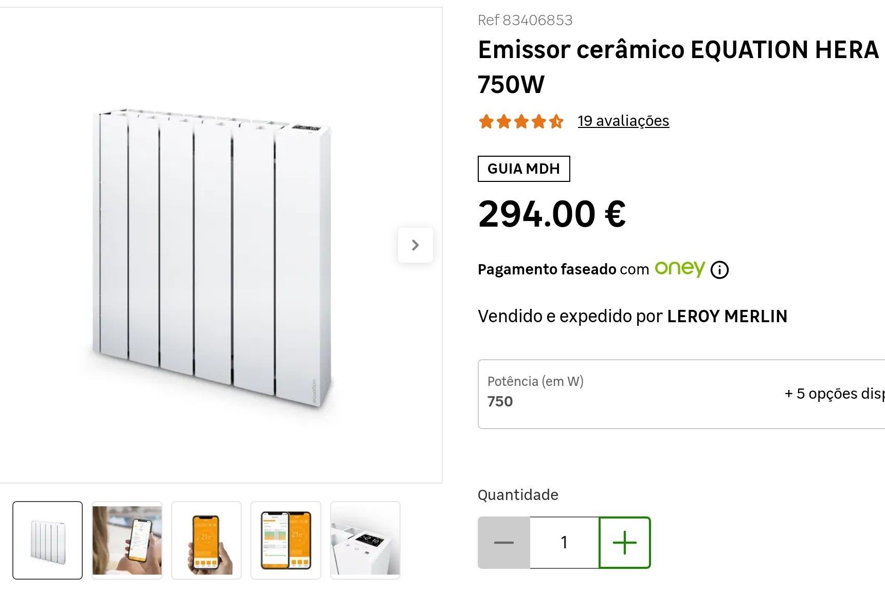 Emissor térmico EQUATION (2 novos)