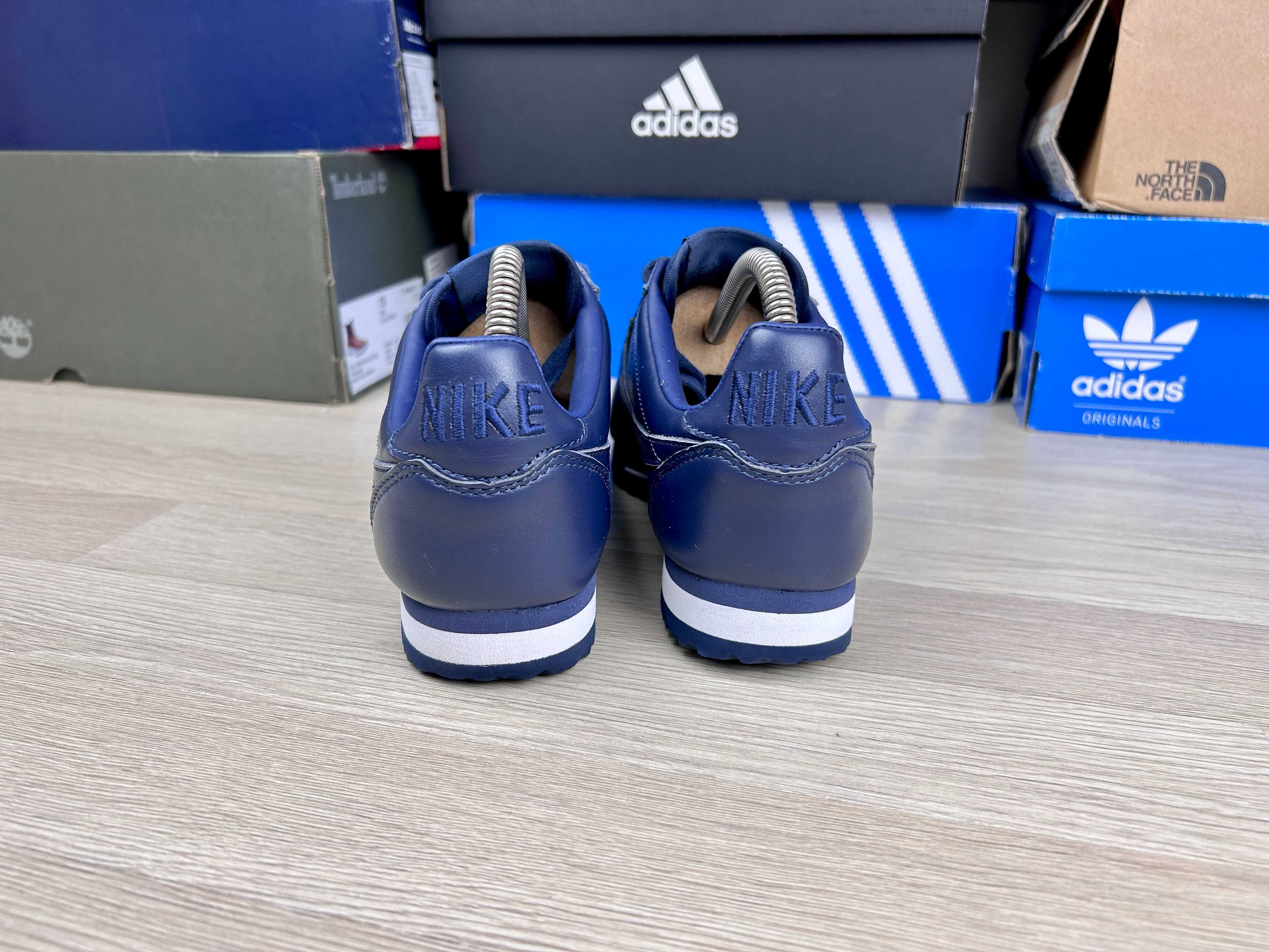 Кроссовки Nike Cortez Basic Premium синие женские кожаные 39
