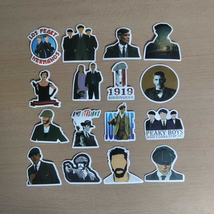 50 Stickers Autocolantes Peaky Blinders
