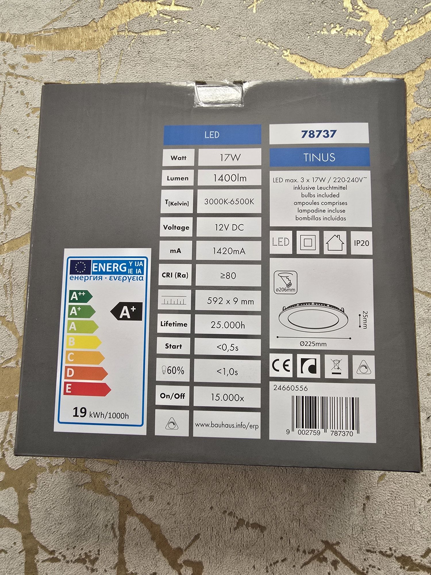 Eglo - ZESTAW 3x LAMP LED Regulowane oświetlenie sufitowe LED/17W/230
