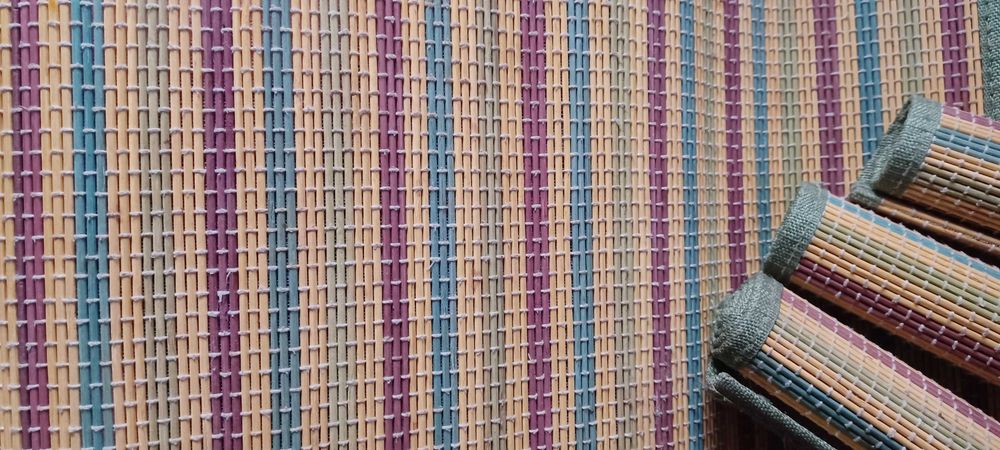 Podkladki bambusowe kolorowe