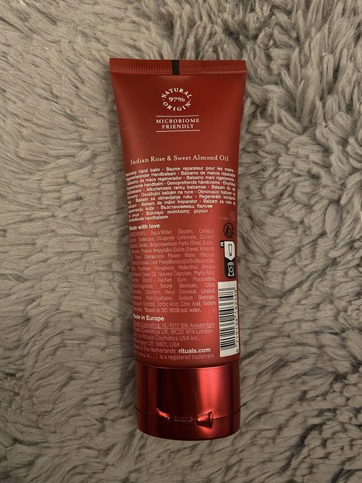 Krem do rąk rituals indyjska róża i olej ze słodkich migdałów
