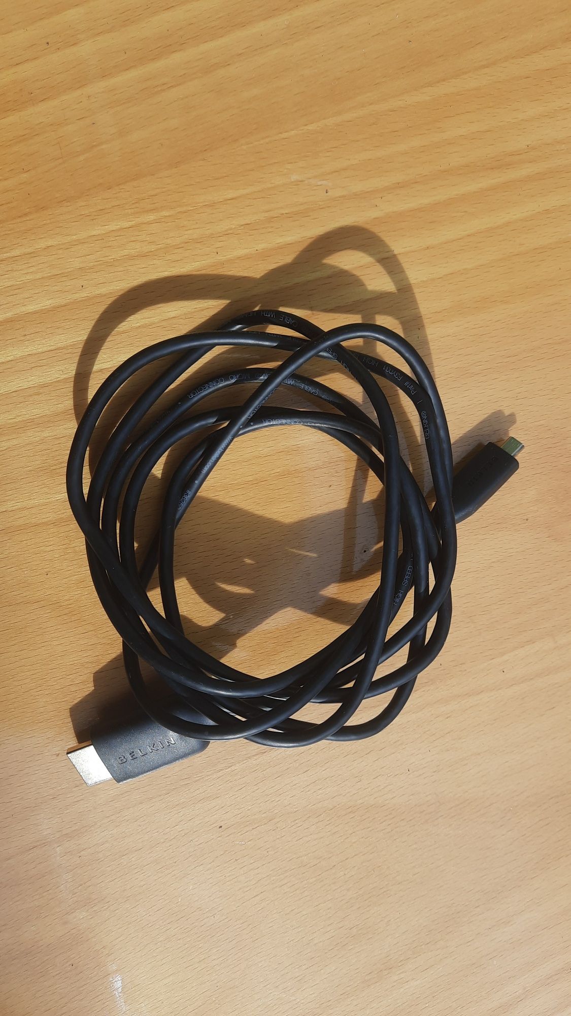 Кабель Belkin HDMI- HDMI micro,High Speed 2 м Black-Gold (F3Y031)