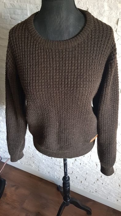 Pinewood brązowy sweter zimowy ciepły wełniany