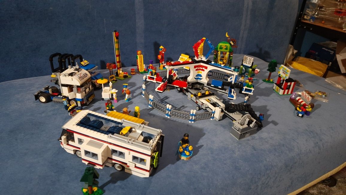Лего ярмарка LEGO Fairground Mixer 10244 + 31052 + 40529 + 60234