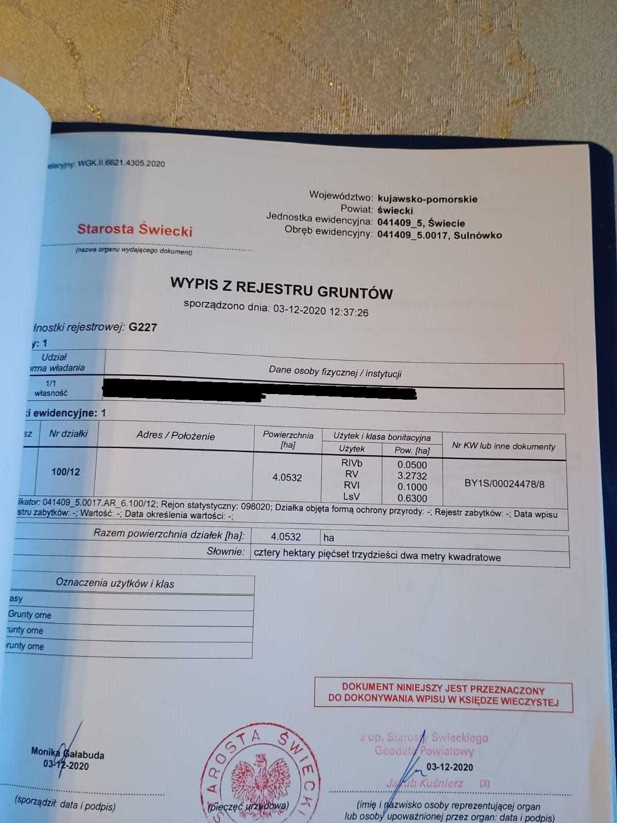 Działka inwestycyjna przemysł uciążliwy, SPALARNIA 59 P/U