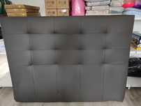 Uszkodzone duże Wezgłowie do łóżka szare pikowane 160x120x11cm