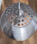 Srebrna wisząca metalowa kula 40cm