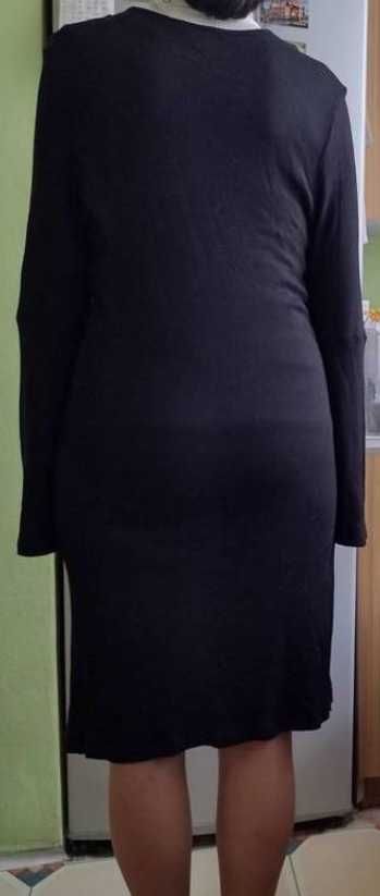 (46/3XL) ASOS/ Czarna sukienka dzianinowa z Londynu