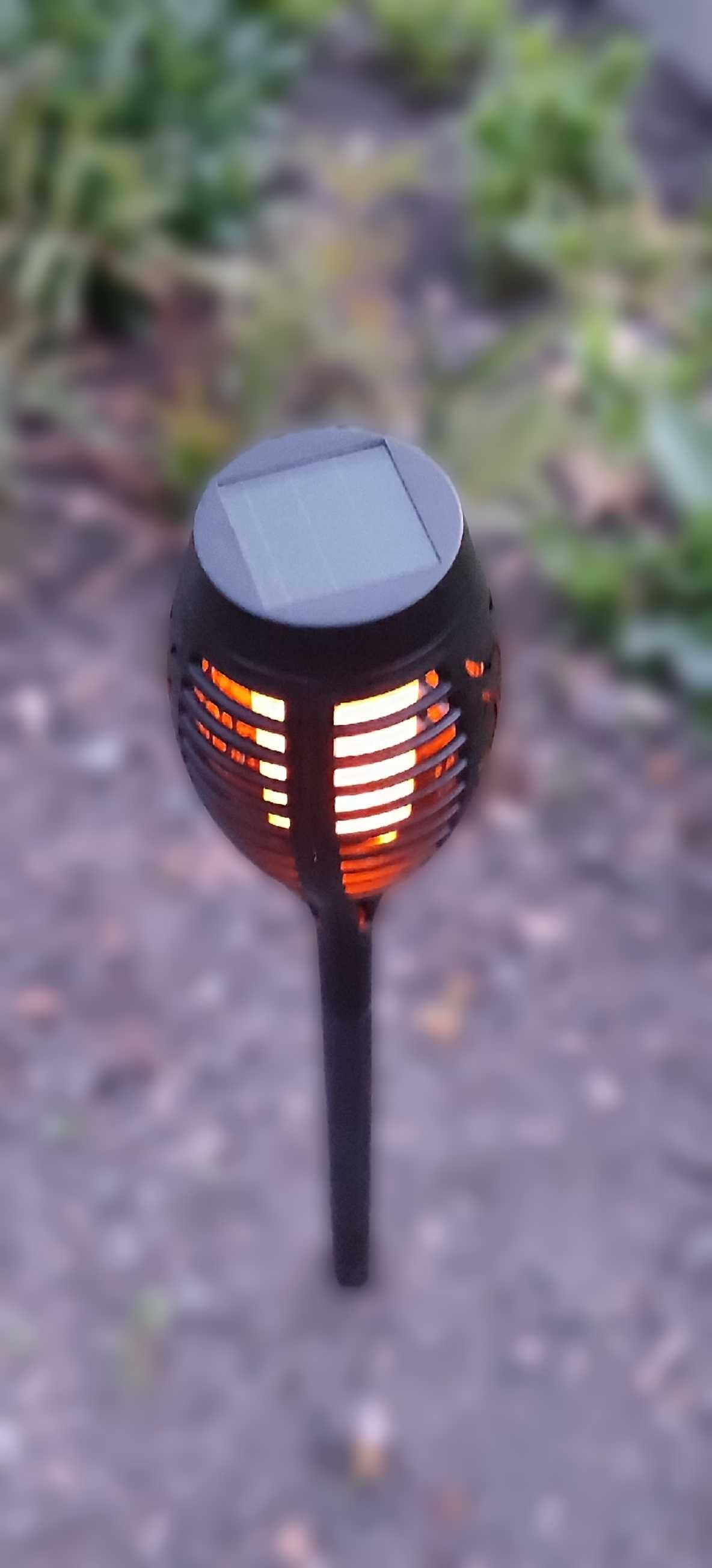 Lampa solarna LED , Płonąca pochodnia