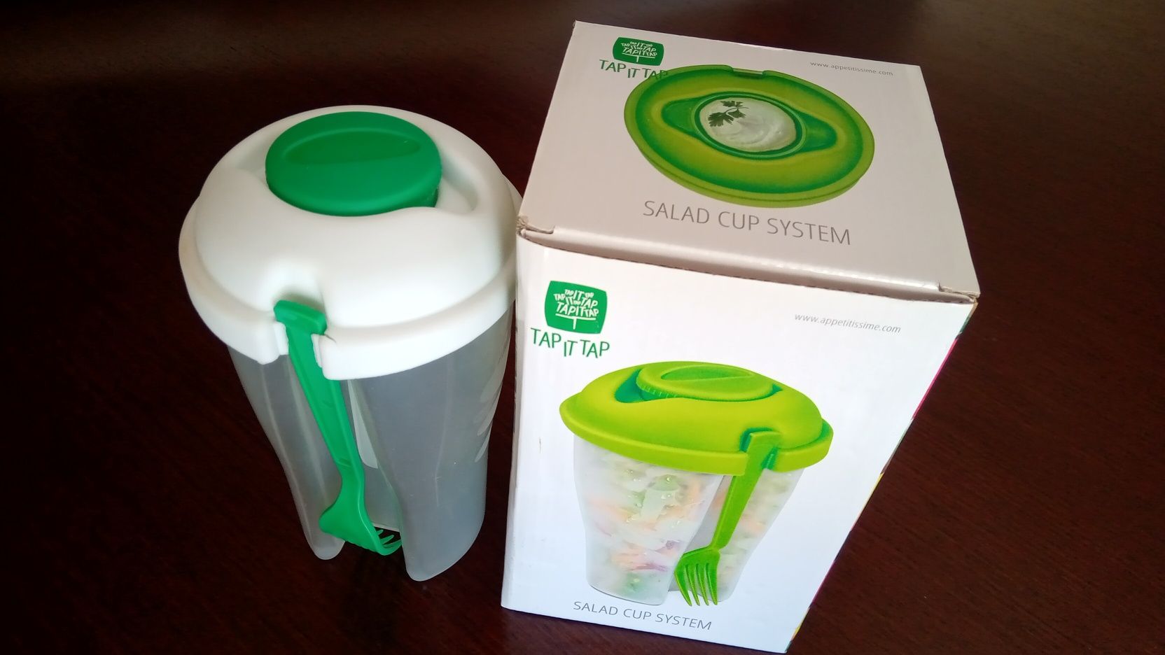 2 Pax - Caixa para levar saladas e/ou refeições - Salad Cup System