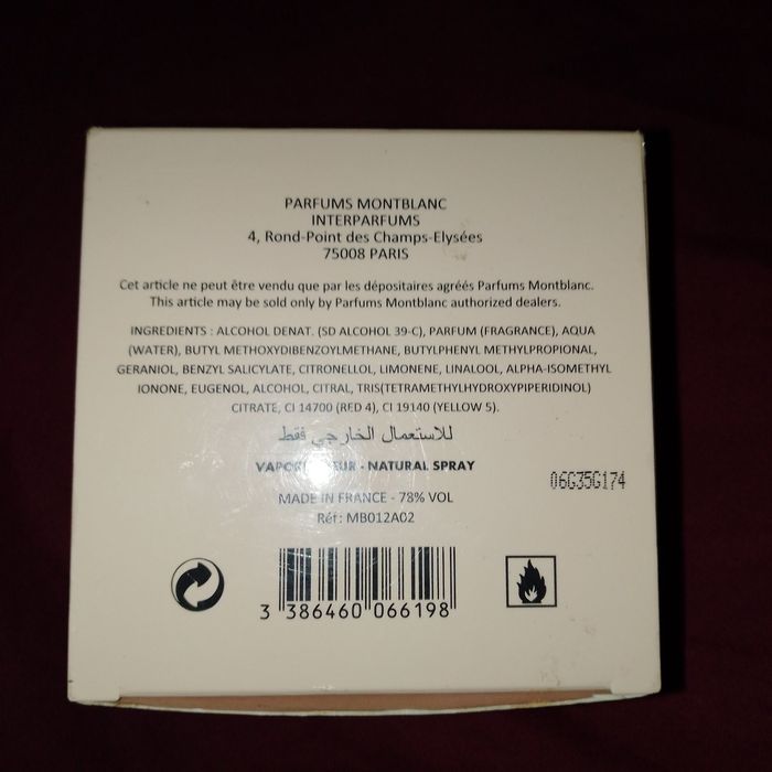 Продам духи Mont Blank ledy emblem, оригинал