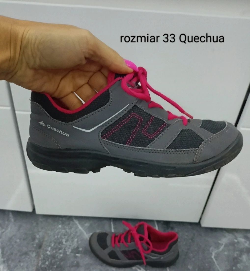 Buty sportowe Quechua dla dziewczynki rozmiar 33 turystyczne