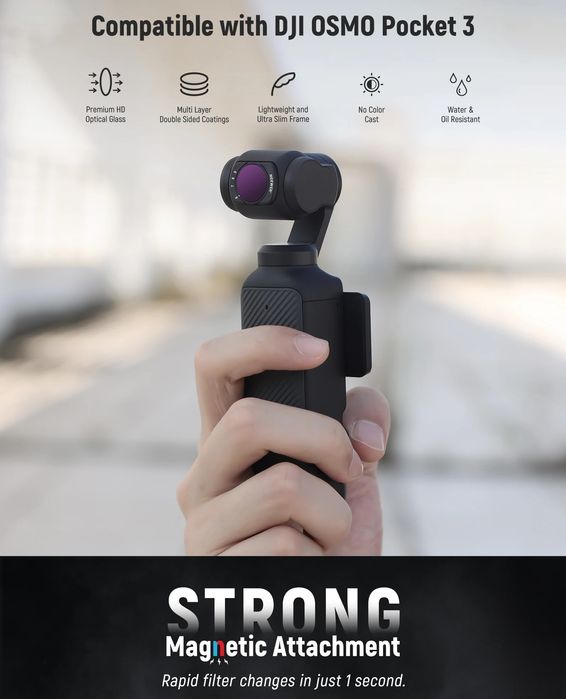 Набор  качественных светофильтров для камеры DJI Osmo pocket 3