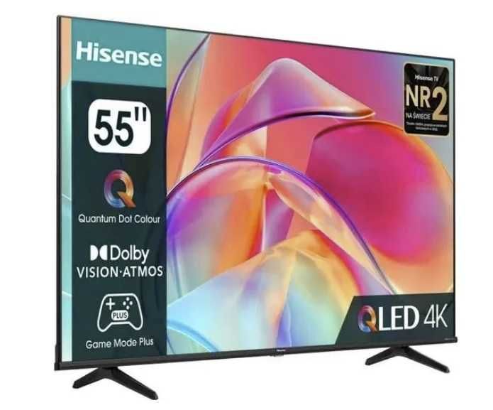 Telewizor QLED Hisense 55E76KQ: 4K UHD Bluetooth, Wi-Fi, LAN