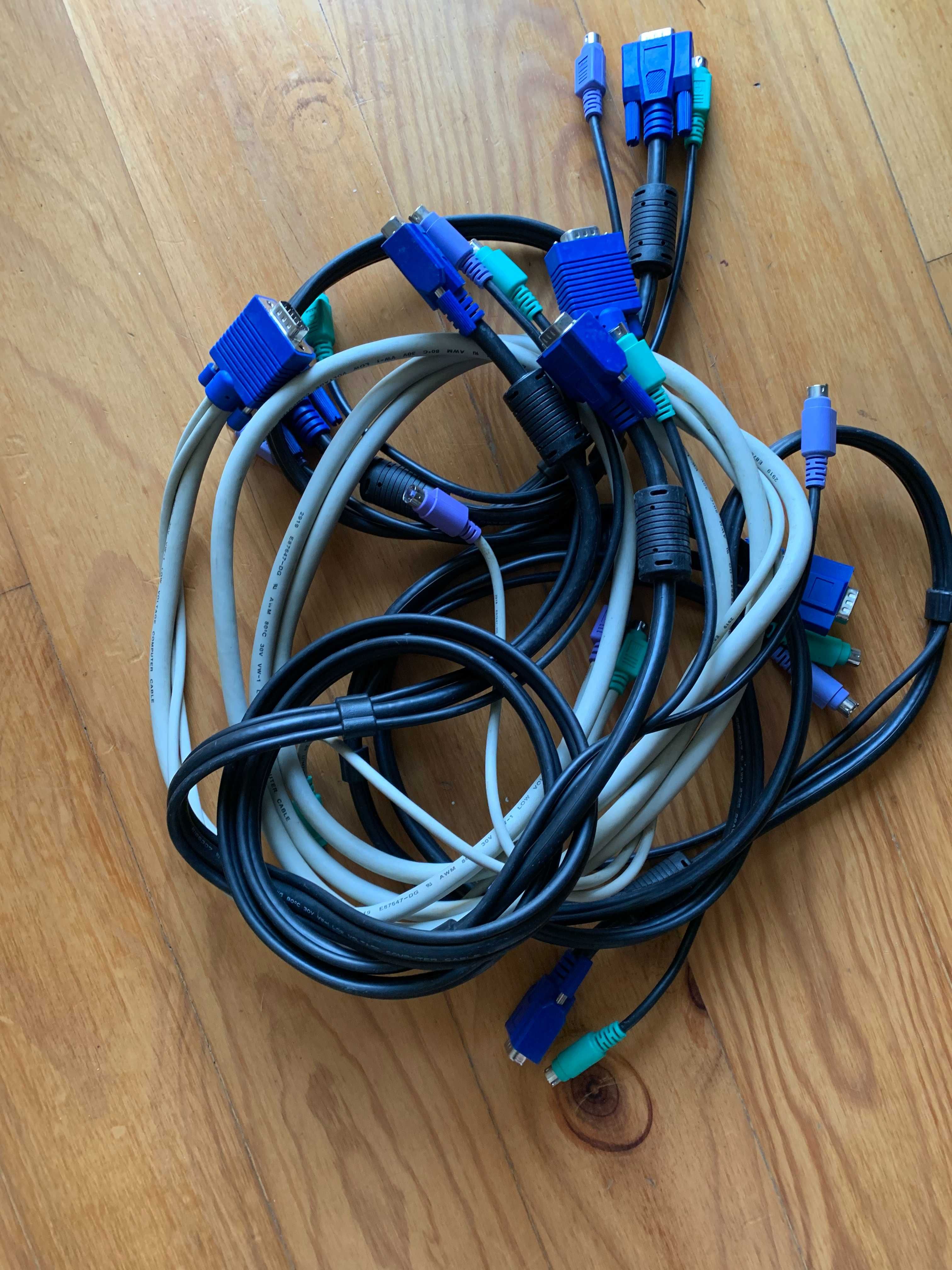 All-in-one Low-voltage KVM cable (VGA+2PS/2)