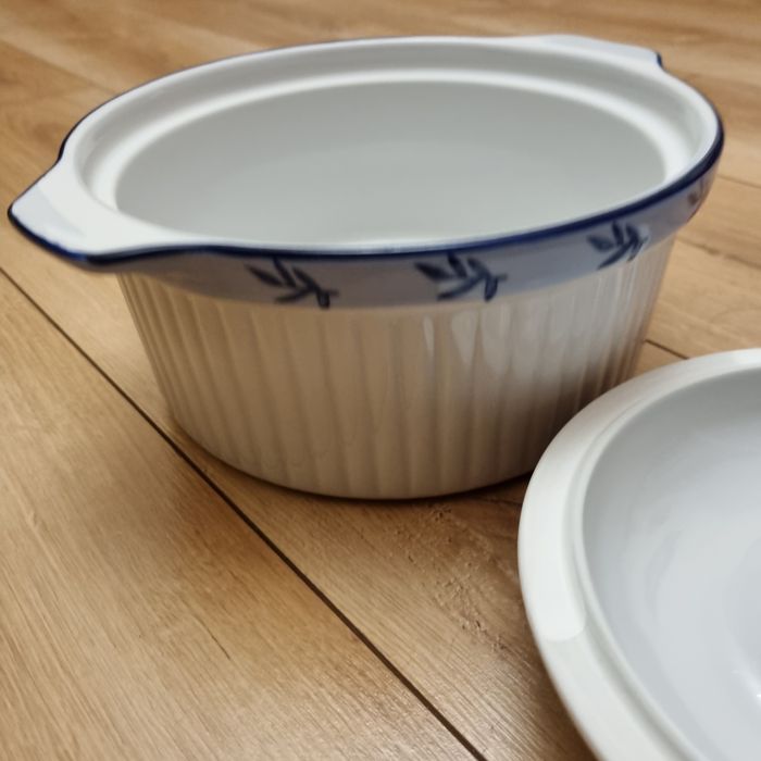 Garnek, waza malowana porcelanowa