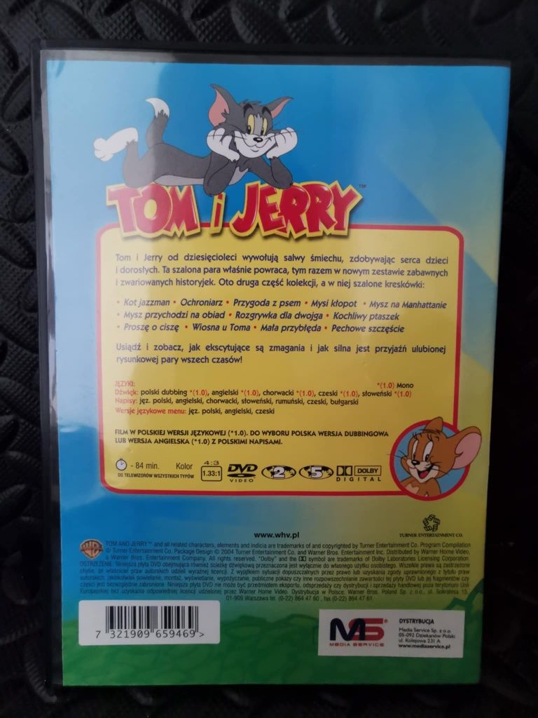 Tom I Jerry Szalone kreskówki cz. 2 - DVD stan idealny