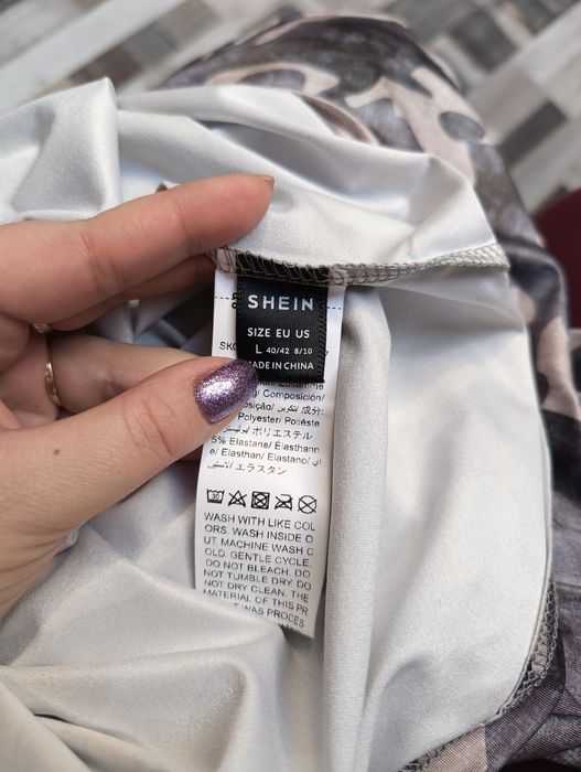 Nowa damska długa bluzka moro