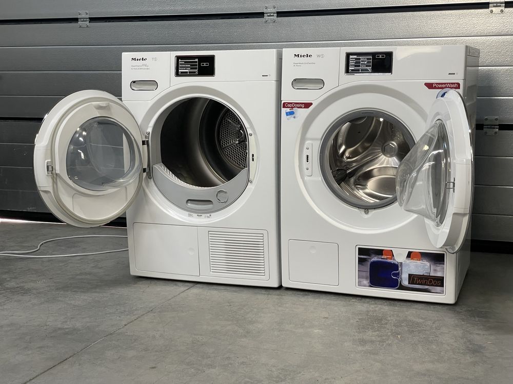 ПРЕМІУМ КОМПЛЕКТ MIELE: Пральна та Сушильна машина TMV 843 WMV 963