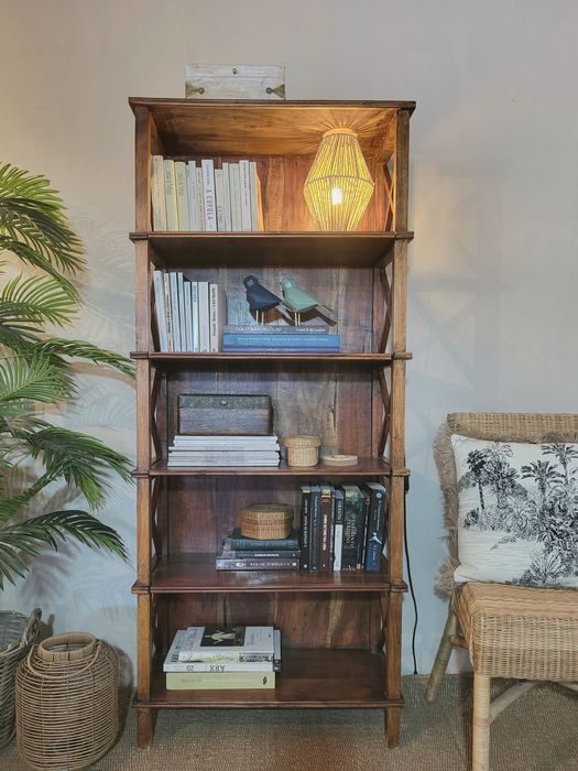 estante, livreiro, prateleiras, oriental, Arboretto, rustico