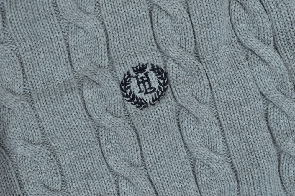 Henri Lloyd Bawełniany Sweter Męski Z Warkoczowym Splotem Xxl