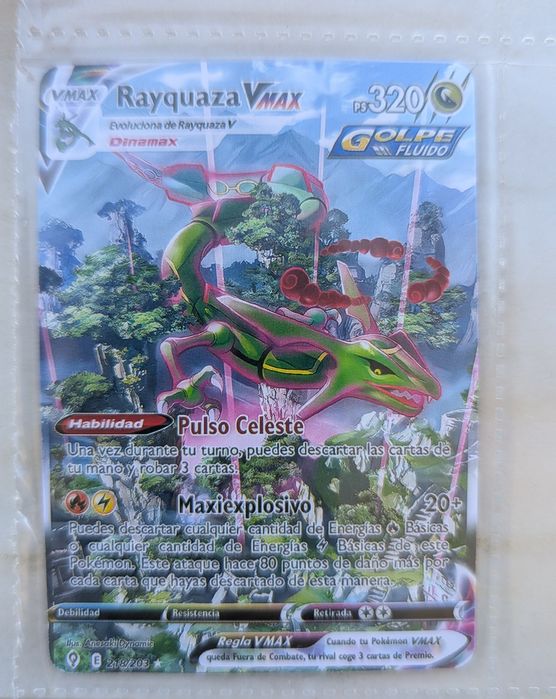 Carta Rayquaza VMAX 218/203 Alternate Art Secret Rare – Evolving Skies