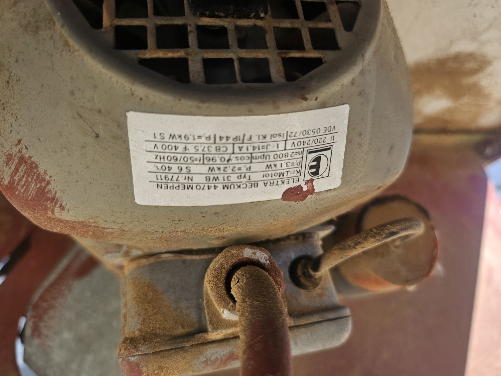 Piła tarczowa/krajzega Elektra Beckum 230V 2.2kw stan BDB