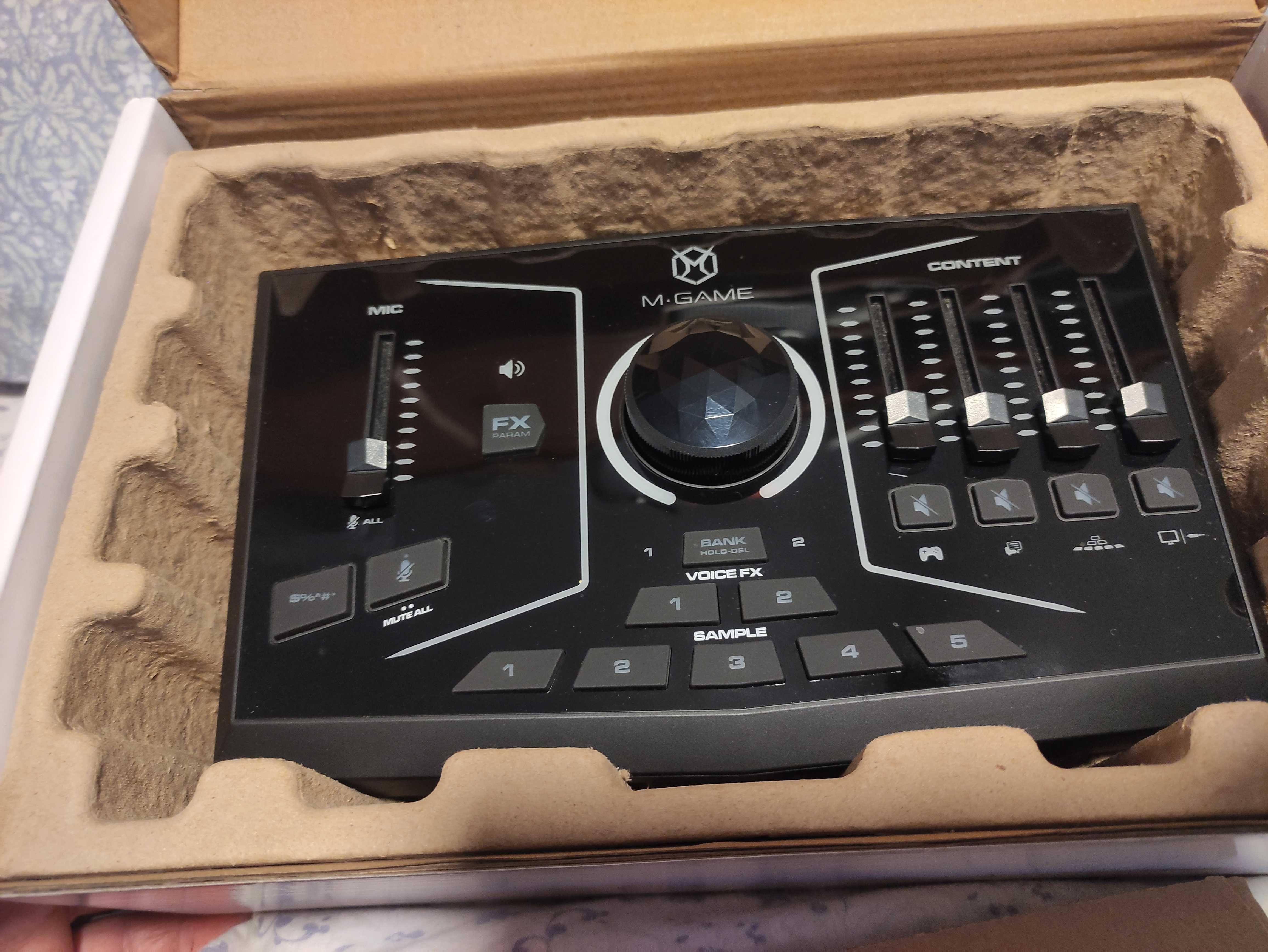 M-GAME RGB misturador controlador de áudio para streaming e gaming