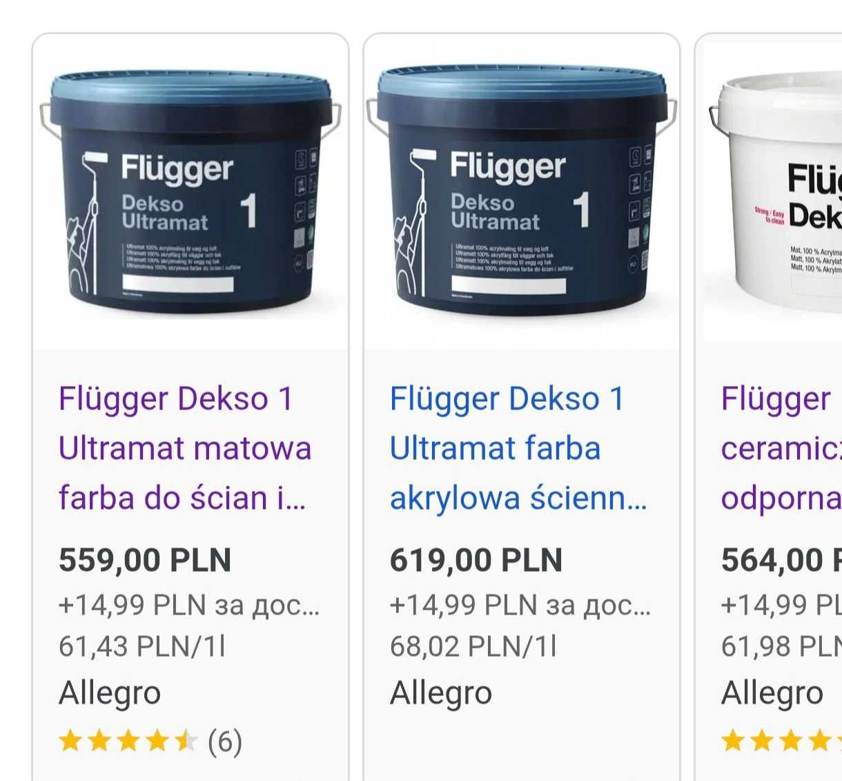 Farba Flügger Dekso 1 Ultramat 10l